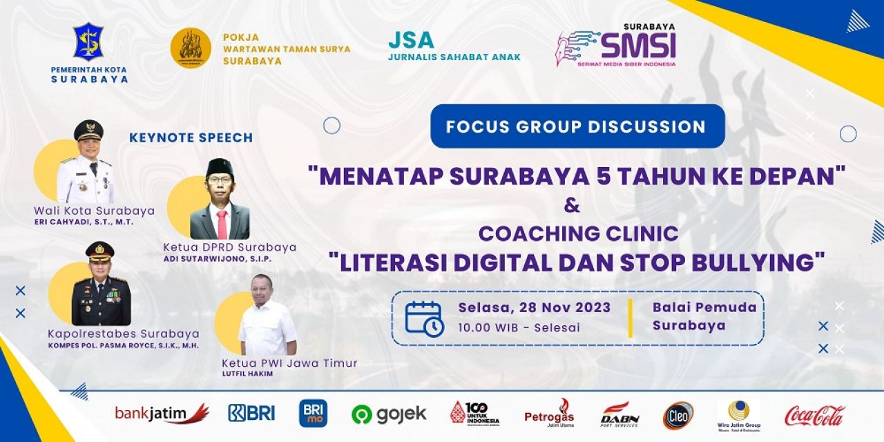 SMSI Surabaya Gelar FGD dan Coaching Clinic, Bahas Masa Depan Surabaya