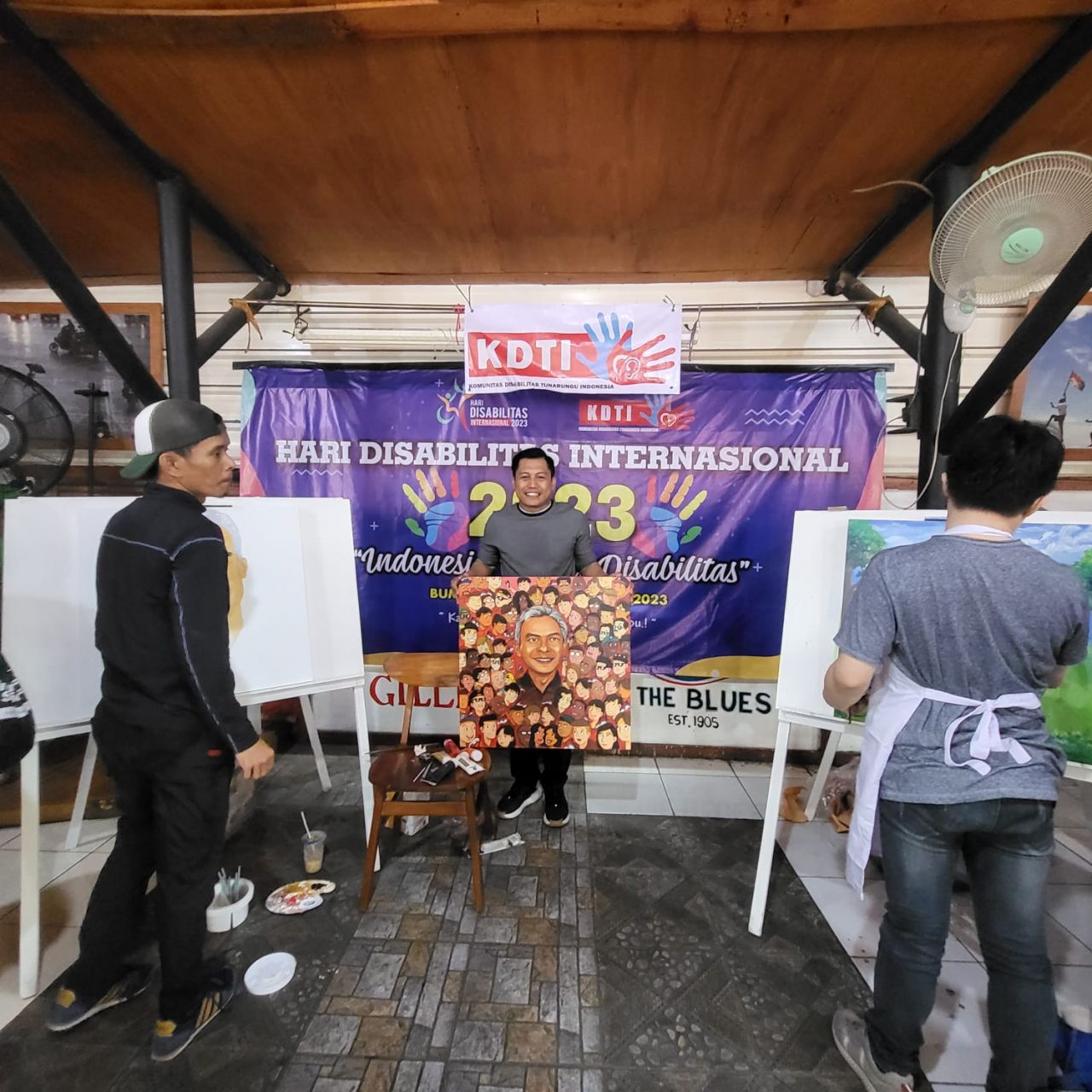 Disabilitas Lukis Capres Ganjar Pranowo, Abdul Ghoni: Ganjar Memiliki Komunikasi Massa yang Baik