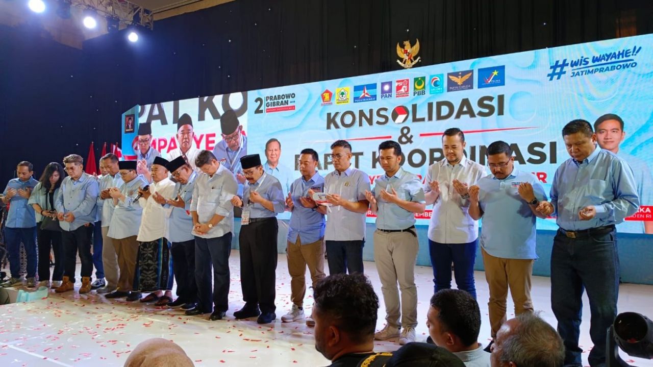 Gelar Konsolidasi Akbar: TKD Prabowo Gibran Jatim Kuatkan Sinergi Tim Pemenangan