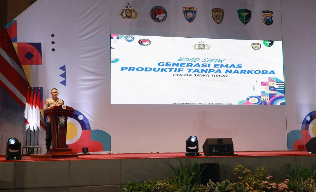 Polda Jatim Gelar Road Show, Generasi Emas Produktif Tanpa Narkoba