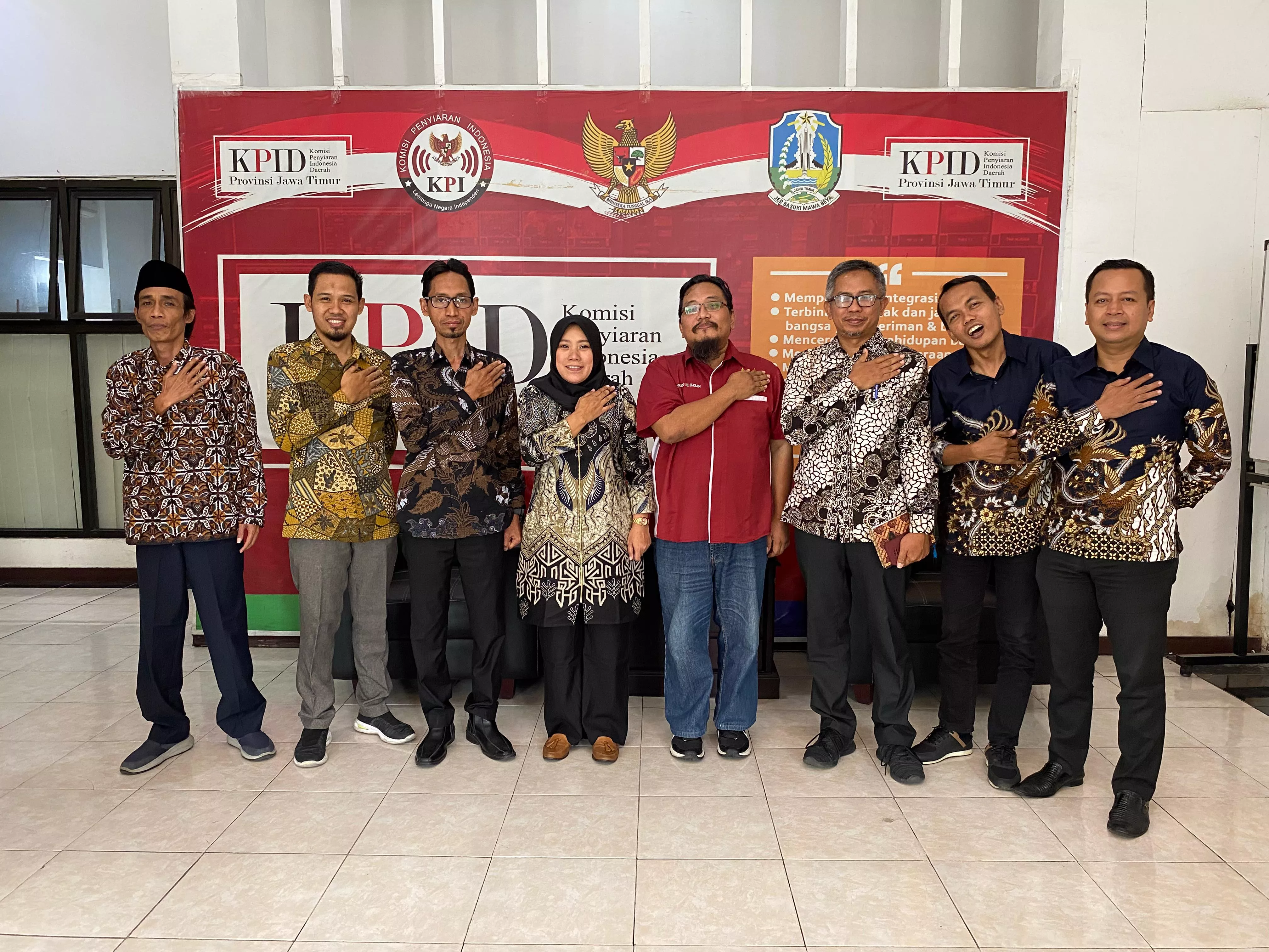 Bersama-sama Turut Sukseskan Pesta Demokrasi di Jatim KI, KPID, dan ORI Gelar Coffee Morning