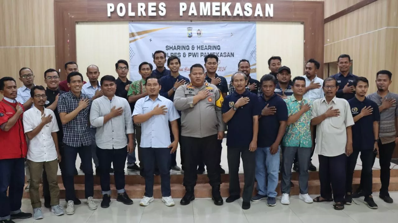 Sharing dengan Kapolres Pamekasan, Ketua PWI Singgung Program Prioritas Kapolri