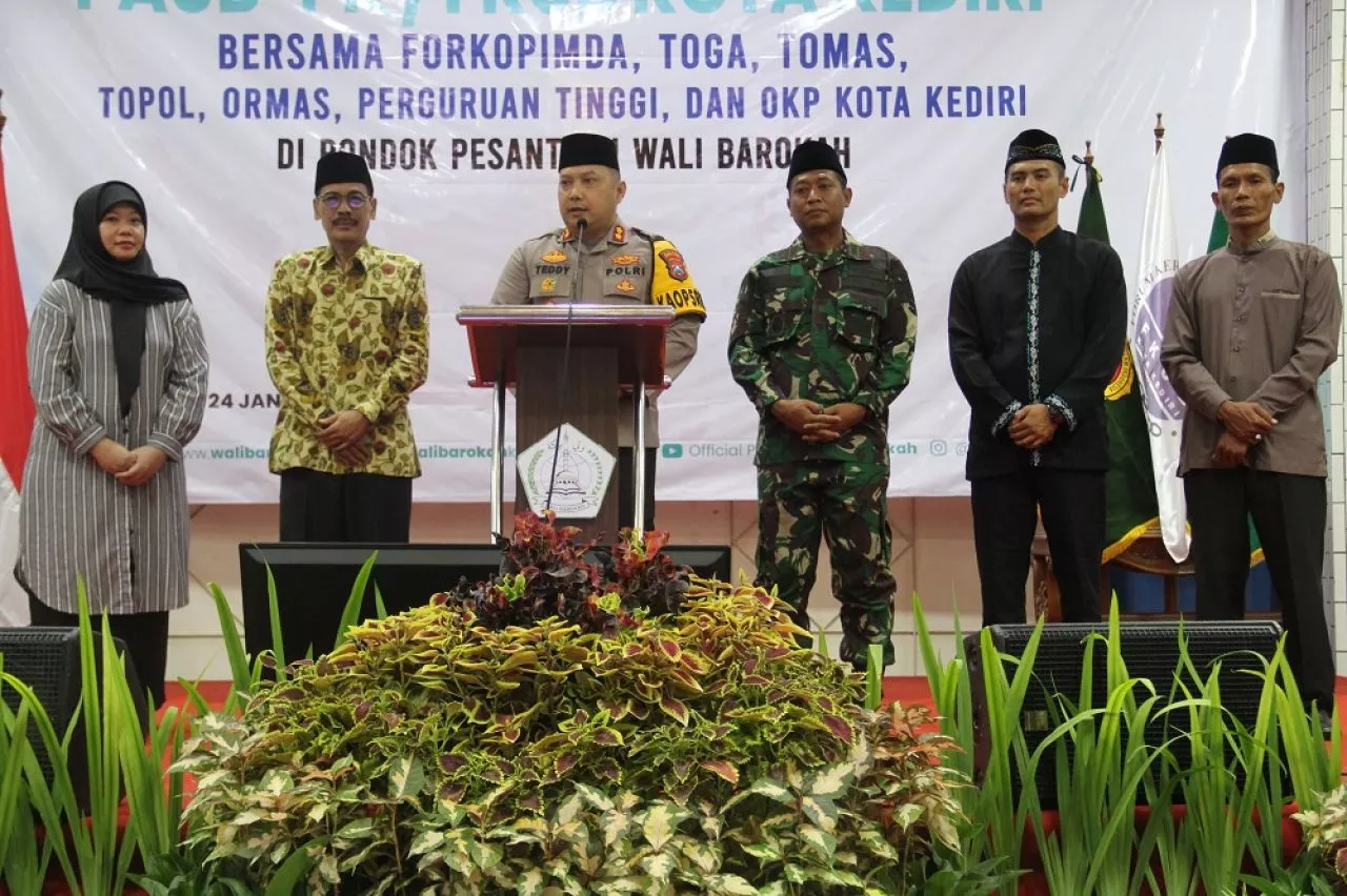 Kompak, Tokoh Agama dan Masyarakat Kediri Deklarasikan Pemilu Damai