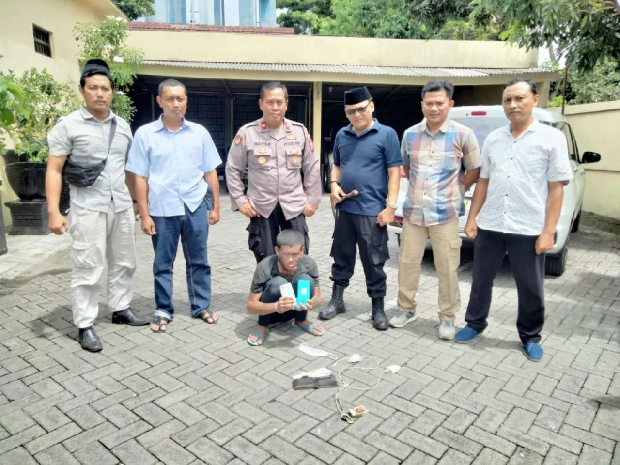 Lakukan Curat, Pemuda Bertato Ditangkap Polsek Sukorejo Polres Blitar Kota