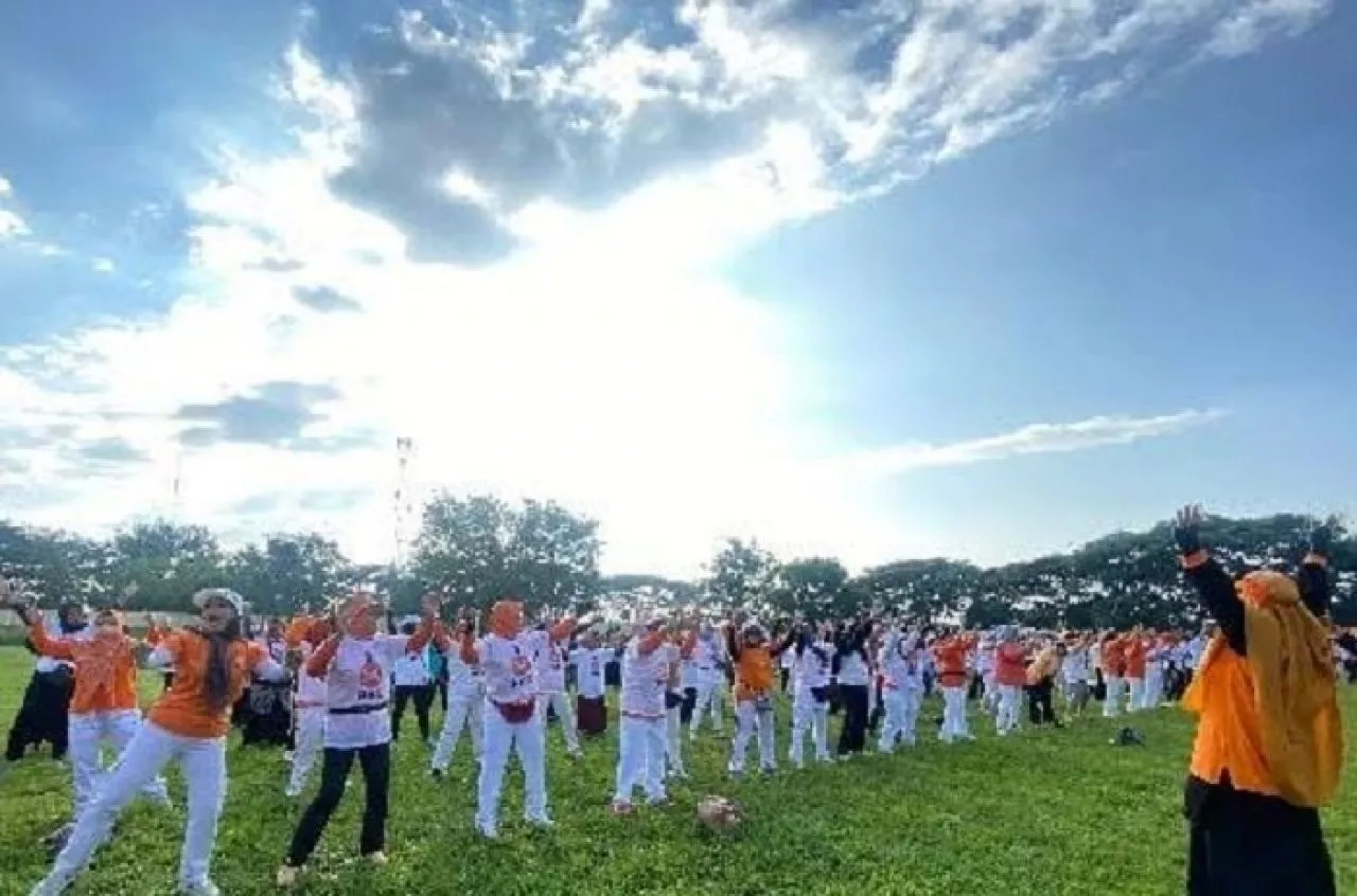Senam Sehat Bersama PKS Bondowoso