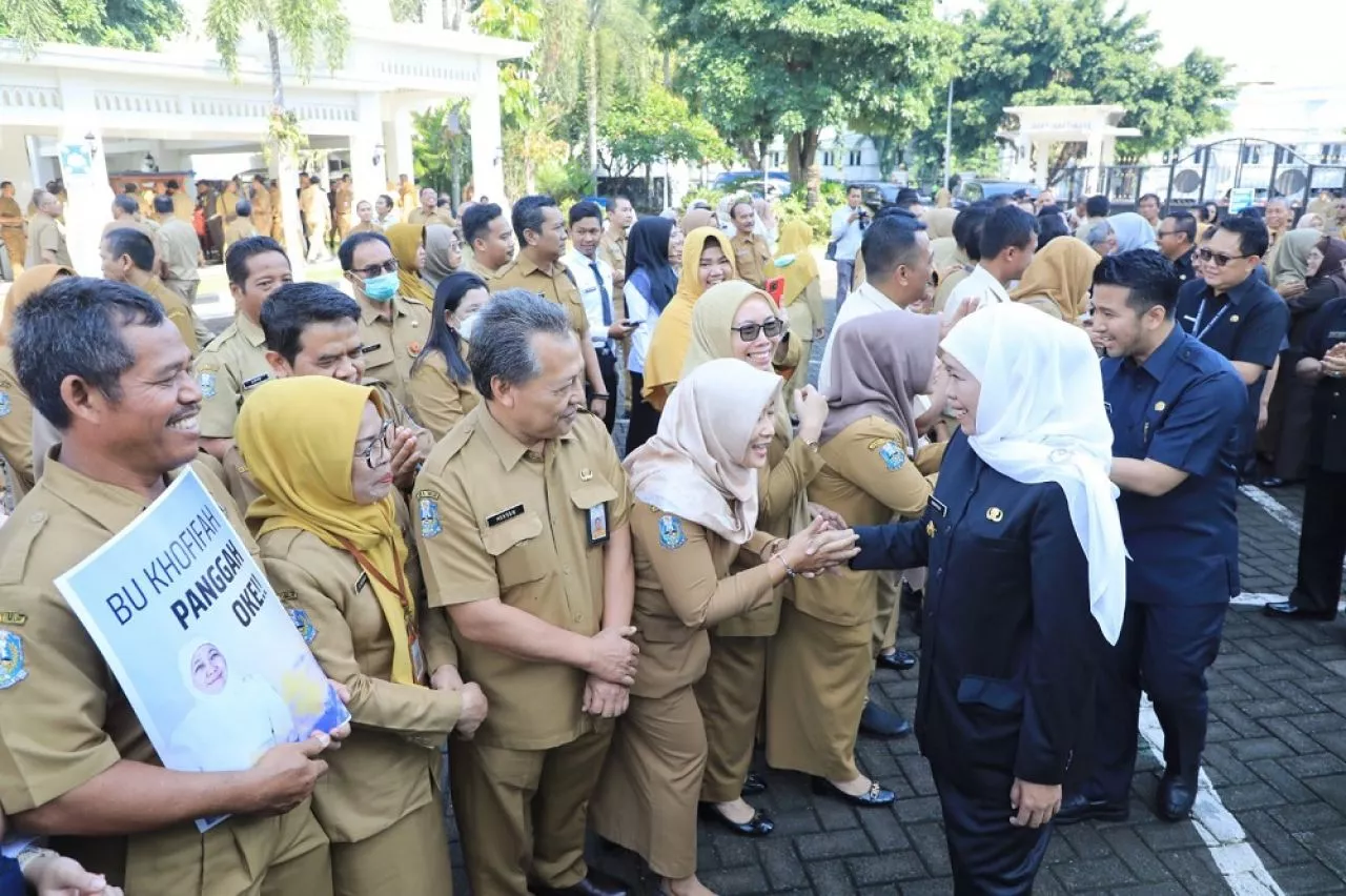 Hari Terakhir Menjabat, Gubernur Khofifah  Pamit