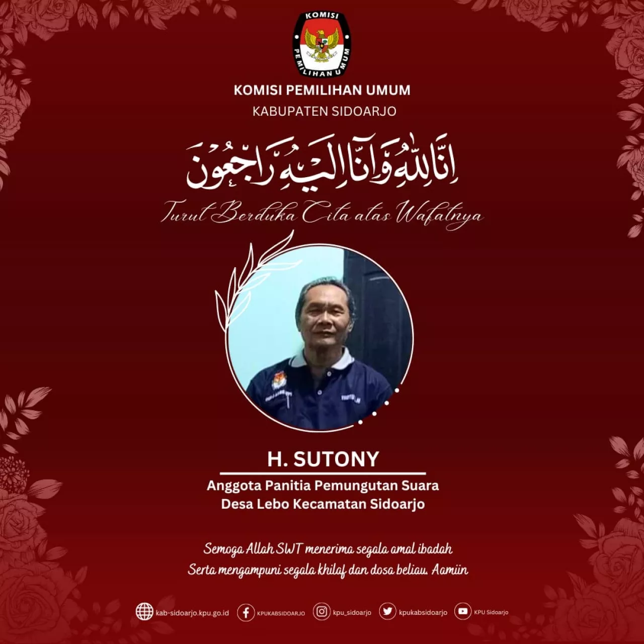 Kabar Duka PPS Desa Lebo Sidoarjo Meninggal Diduga Kecapekan 