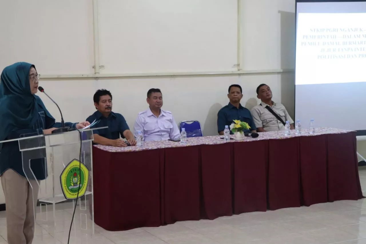 STKIP PGRI Nganjuk Deklarasi Pemilu Damai Bermartabat Adil Dan Jujur