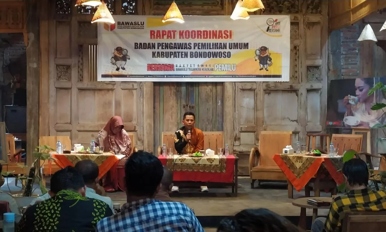 Persiapan Apel Akbar Siaga Pengawasan Pemilu Bawaslu Bondowoso