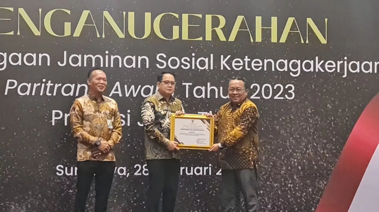 Terima Anugerah Paritrana Award Tahun 2023, UB Siap Tingkatkan Kerjasama Dengan BPJS Ketenagakerjaan