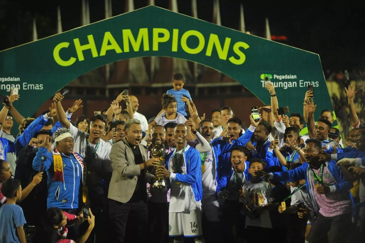 Pegadaian Liga 2 Sukses Terselenggara, PSBS Biak Juara