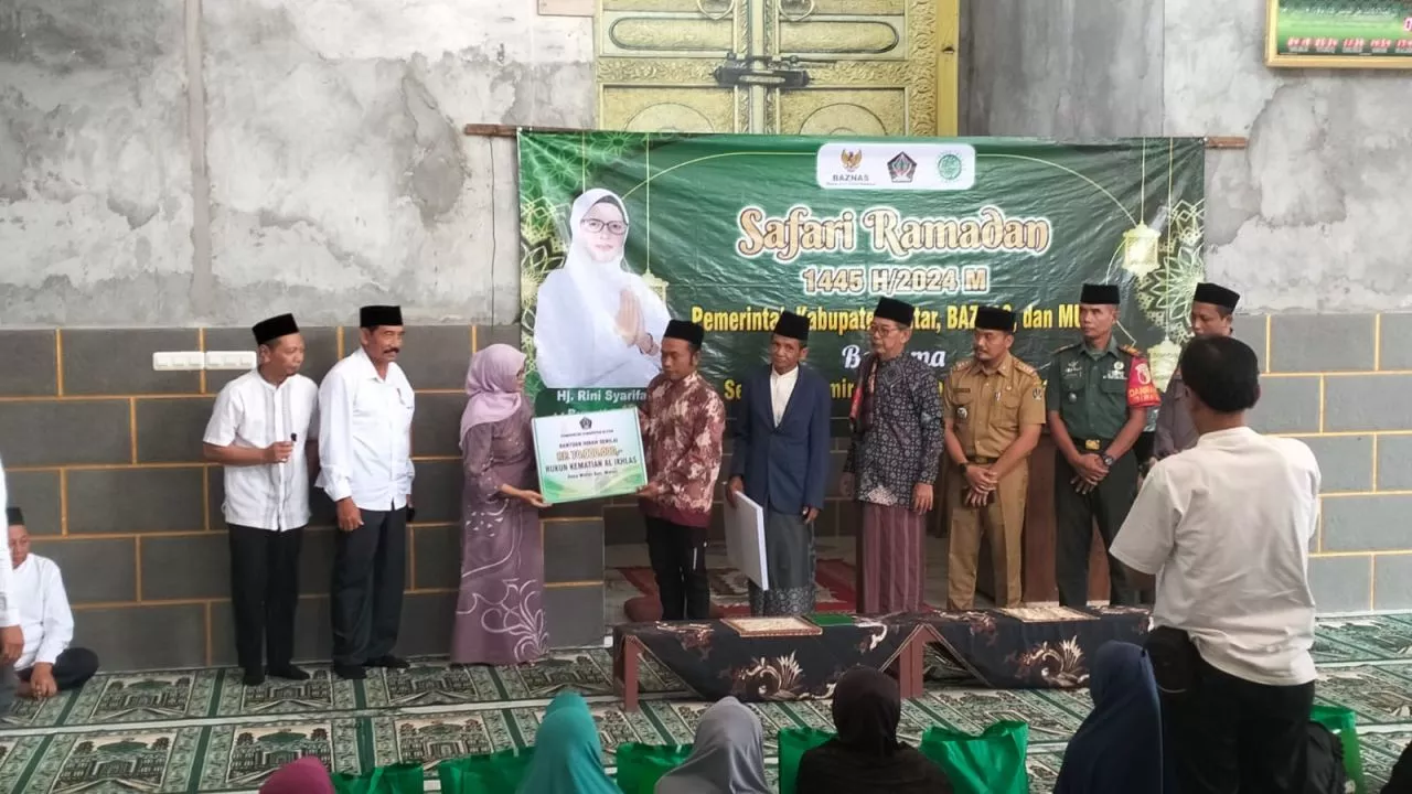Bupati Blitar Safari Ramadan di Masjid Ussisalittaqwa dan Rukun Kematian Al Ikhlas Desa Wates