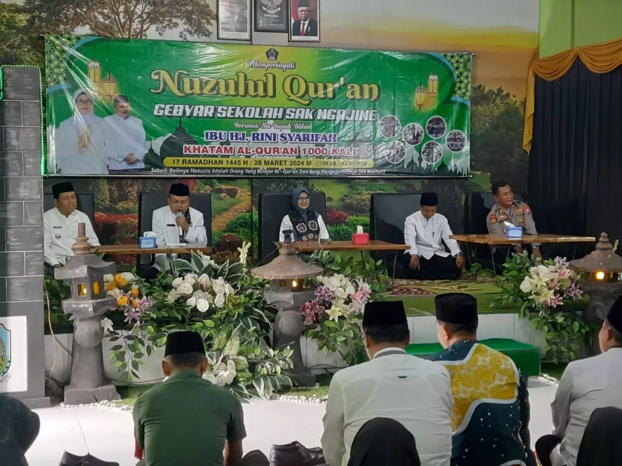 Bupati Blitar Hadiri Gebyar Sekolah Sak Ngajine Peringati Nuzulul Qur’an