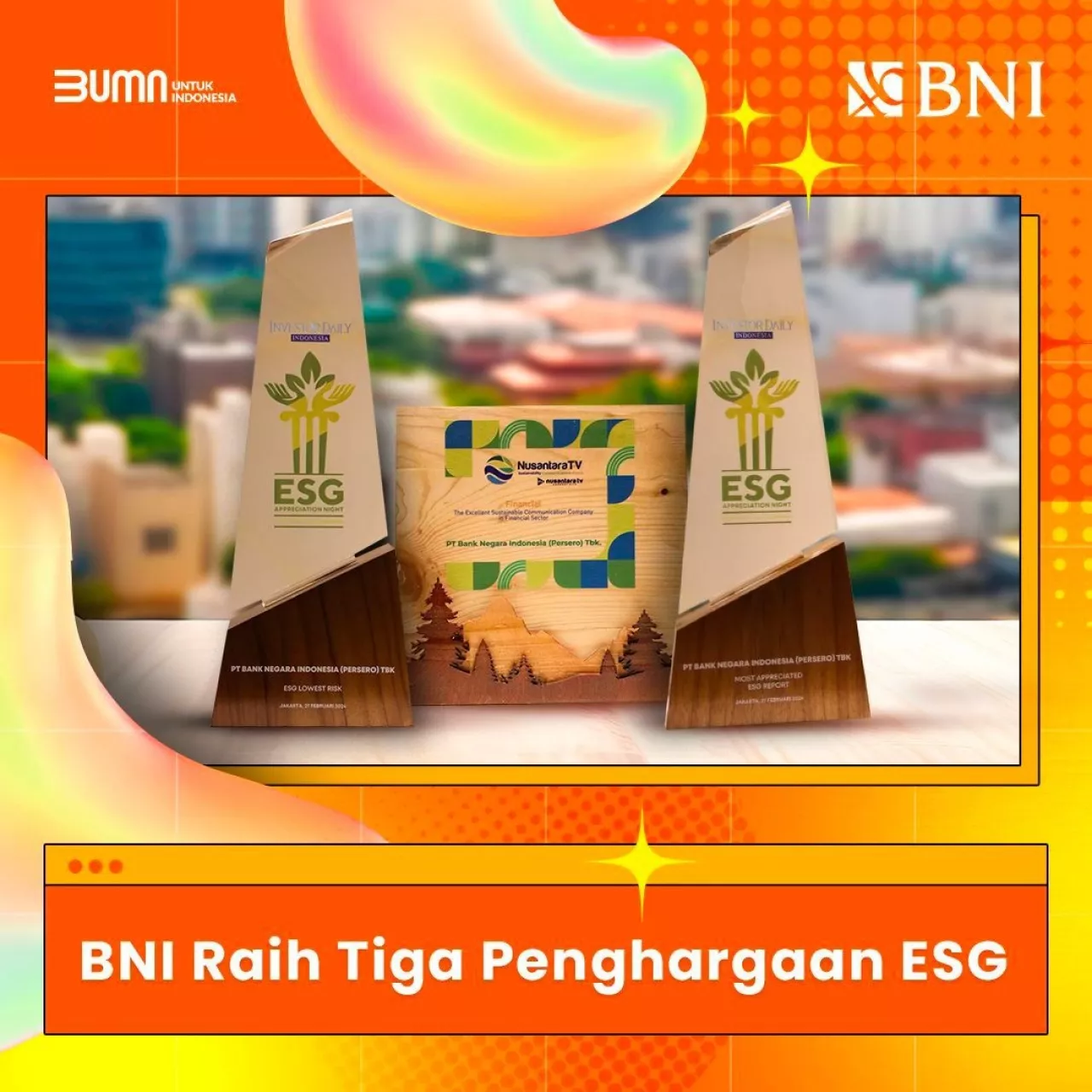 Sabet Tiga Penghargaan ESG