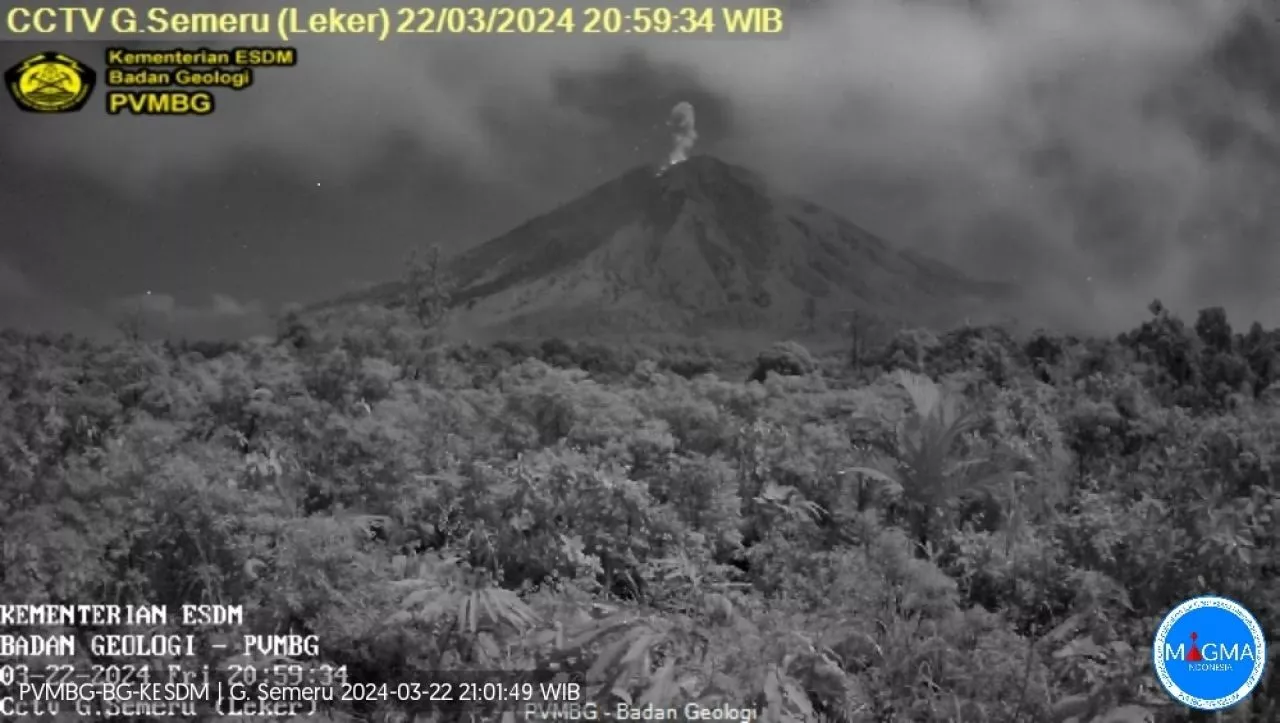 Semalam Terjadi Erupsi Pada Gunung Semeru
