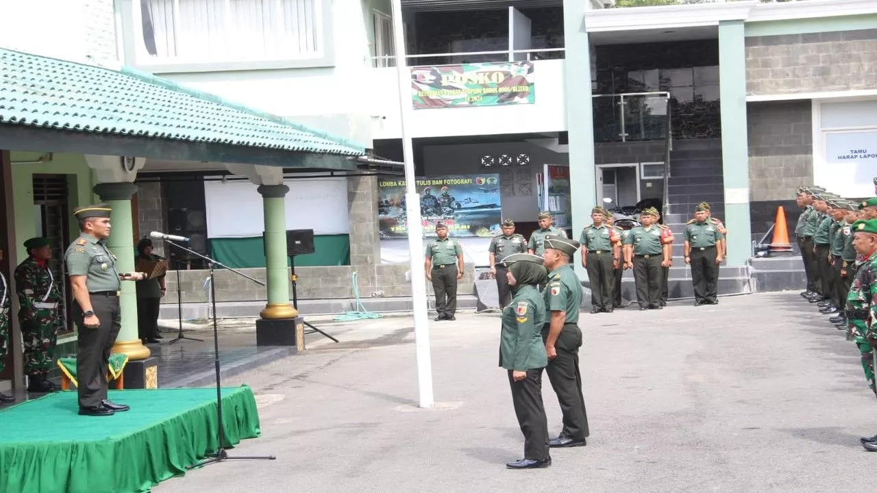 Pimpin Korps Raport Kenaikan Pangkat, Dandim 0808/Blitar Pesankan Ini