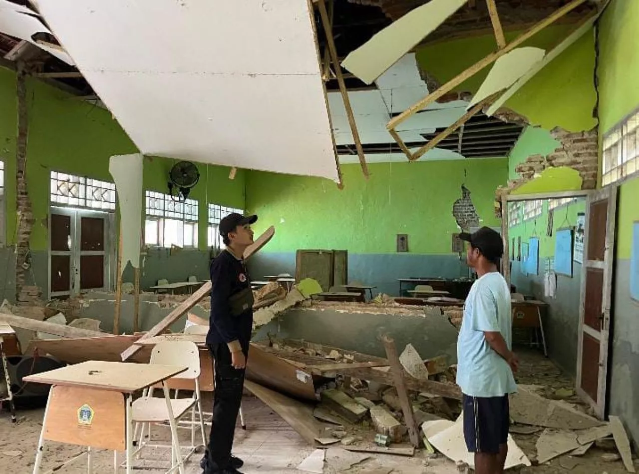 Aksi Tim BPBD Jatim di Pulau Bawean