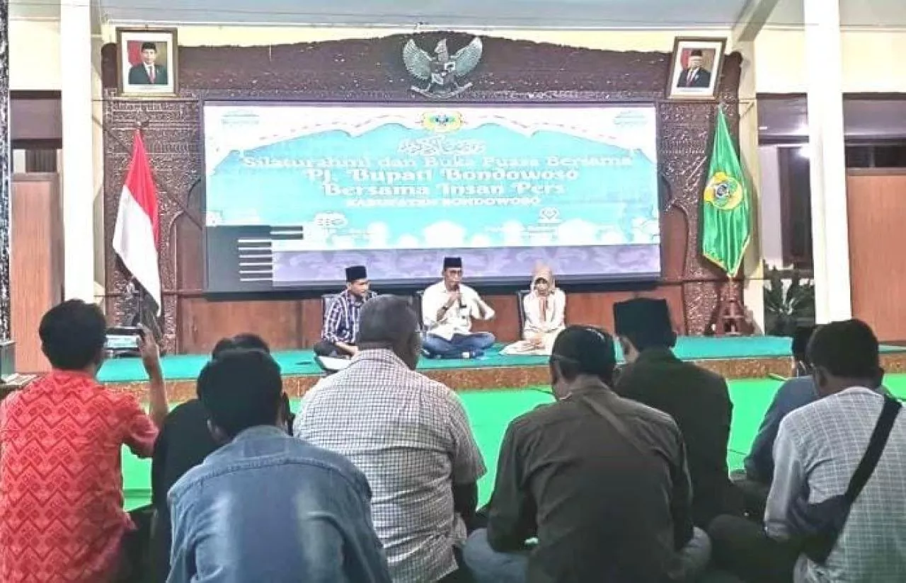 Akhir Ramadhan, Pj Bupati Bondowoso Buka Bersama dengan Insan Pers