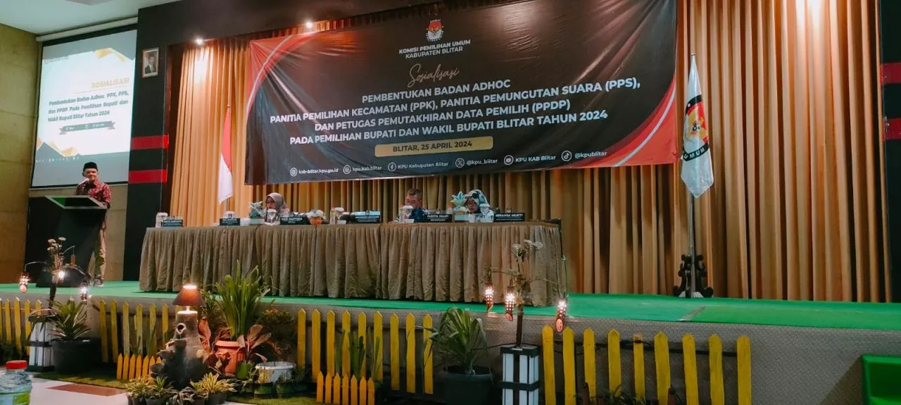 Sosialisasi Pembentukan Badan Adhoc Pemilihan Kepala Daerah 2024 oleh KPU Kabupaten Blitar