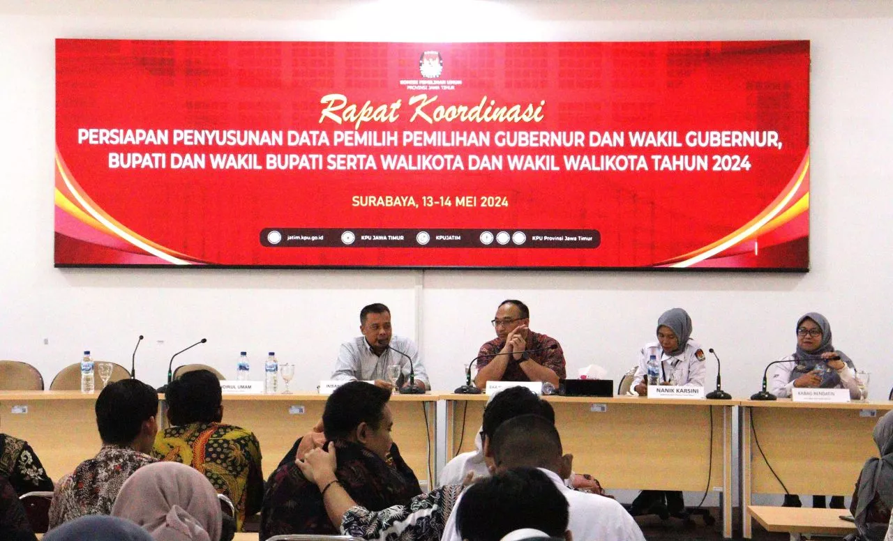 KPU Jatim Matangkan Persiapan Pemutakhiran Data Pemilih Untuk Pilkada 2024