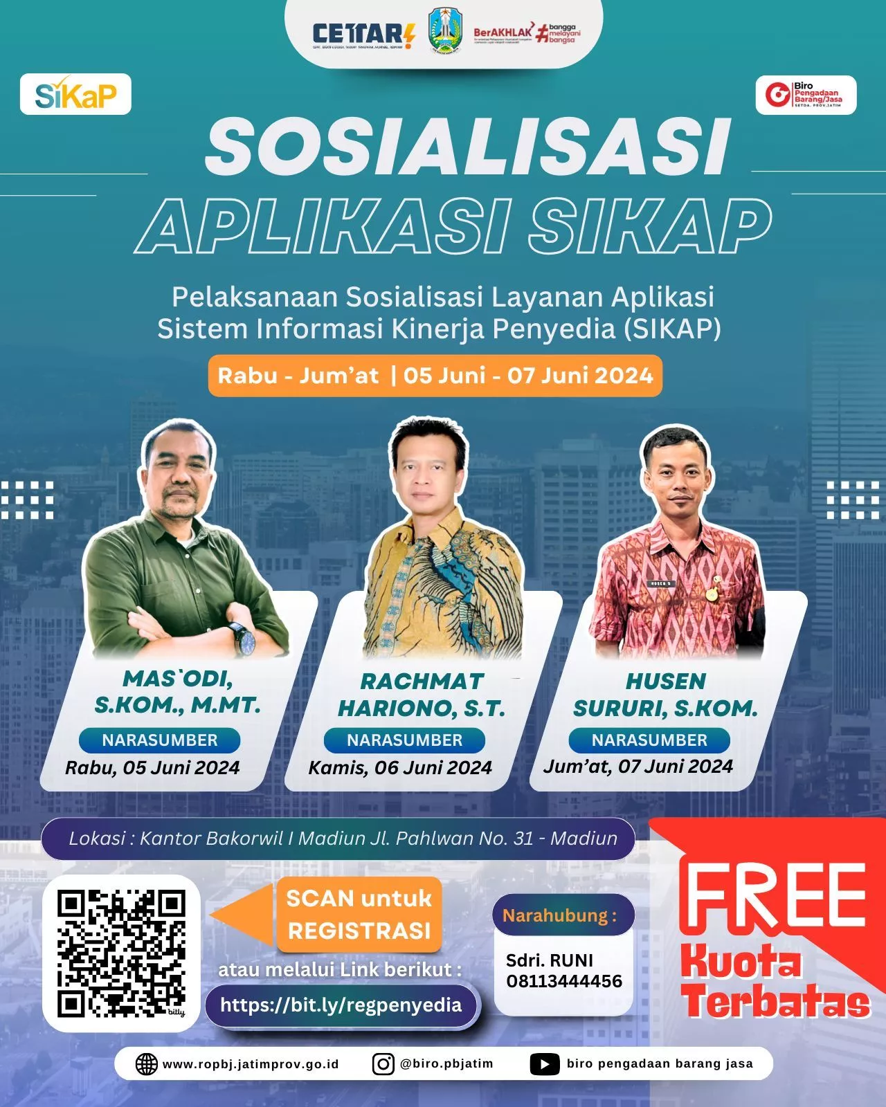 Sosialisasi Aplikasi SIKAP untuk Penyedia Terdaftar LPSE