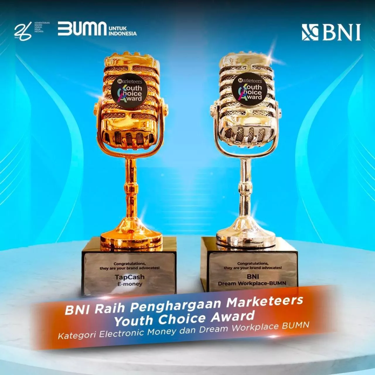 Raih Dua Penghargaan Marketeers Youth Choice Award 2024