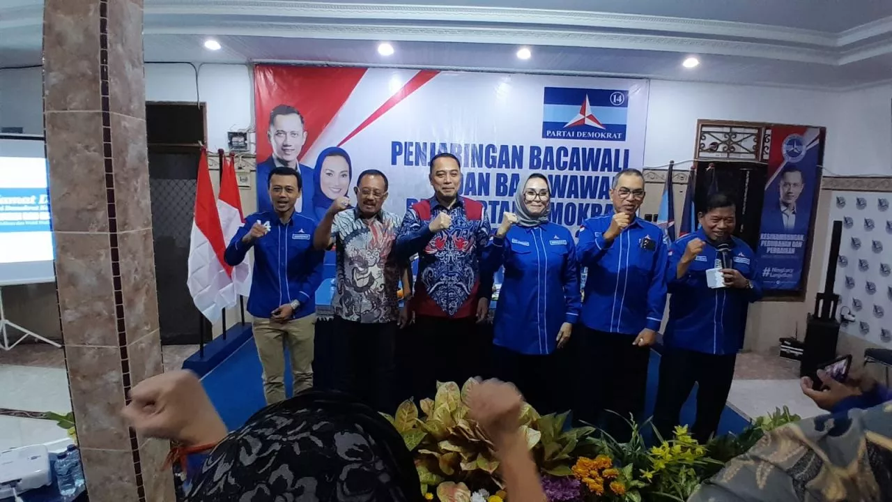 Safari Politik, Eri - Armuji Hadiri Halal Bihalal Partai Demokrat Surabaya 