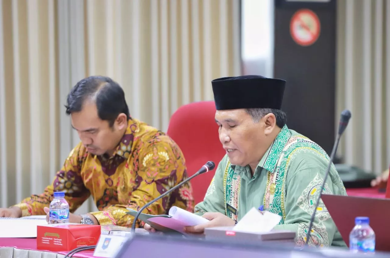 Penjabat Bupati Pidie Memaparkan Capaian Evaluasi Kinerja Triwulan III di Kantor Inspektorat Jenderal Kemendagri