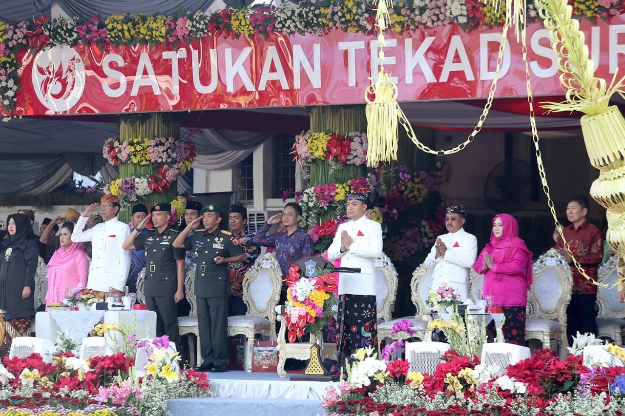 Resepsi Hari Jadi Kota Surabaya ke-721 Berlangsung Semarak di Balai Kota Surabaya