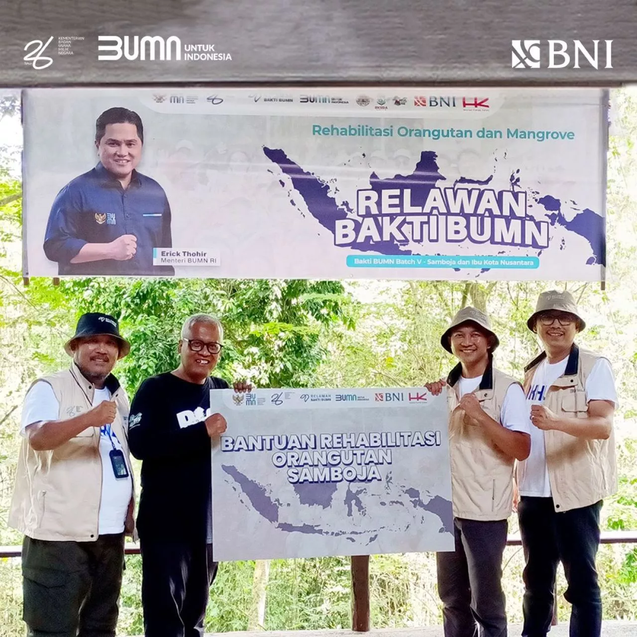 BNI Dukung Relawan Bakti BUMN ke Samboja dan IKN