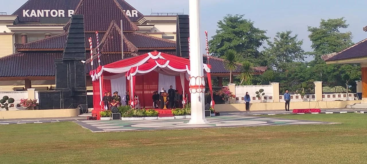 Pimpin Upacara Harlah Pancasila, Bupati Blitar Bacakan Pidato Kepala BPIP