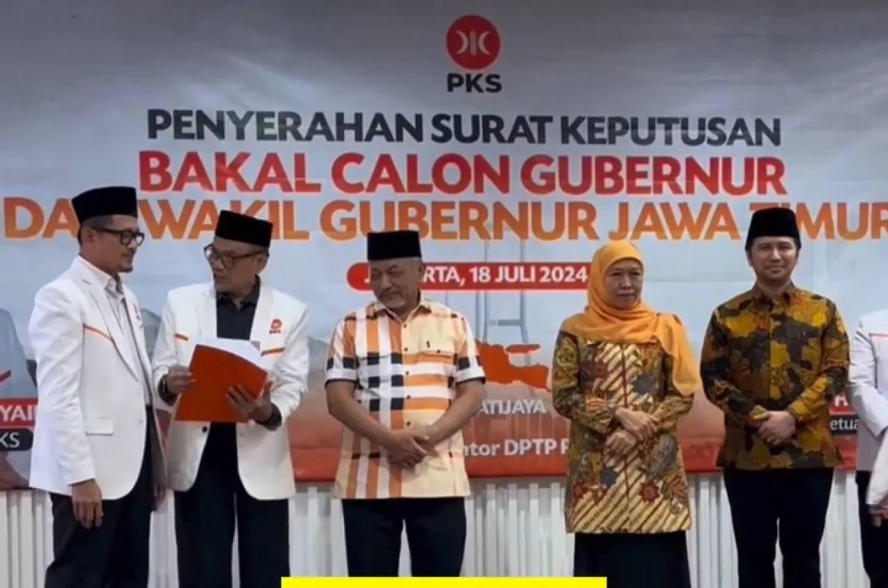 DPP PKS Resmi Berikan Dukungan Untuk Khofifah-Emil di Pilkada Jatim 2024