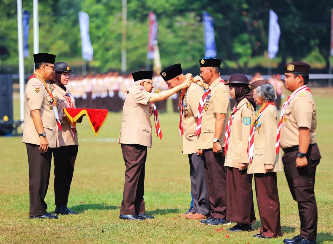 Pj. Sekdaprov Jatim Harapkan Pramuka Garda Terdepan Berjiwa Pancasila Jaga NKRI