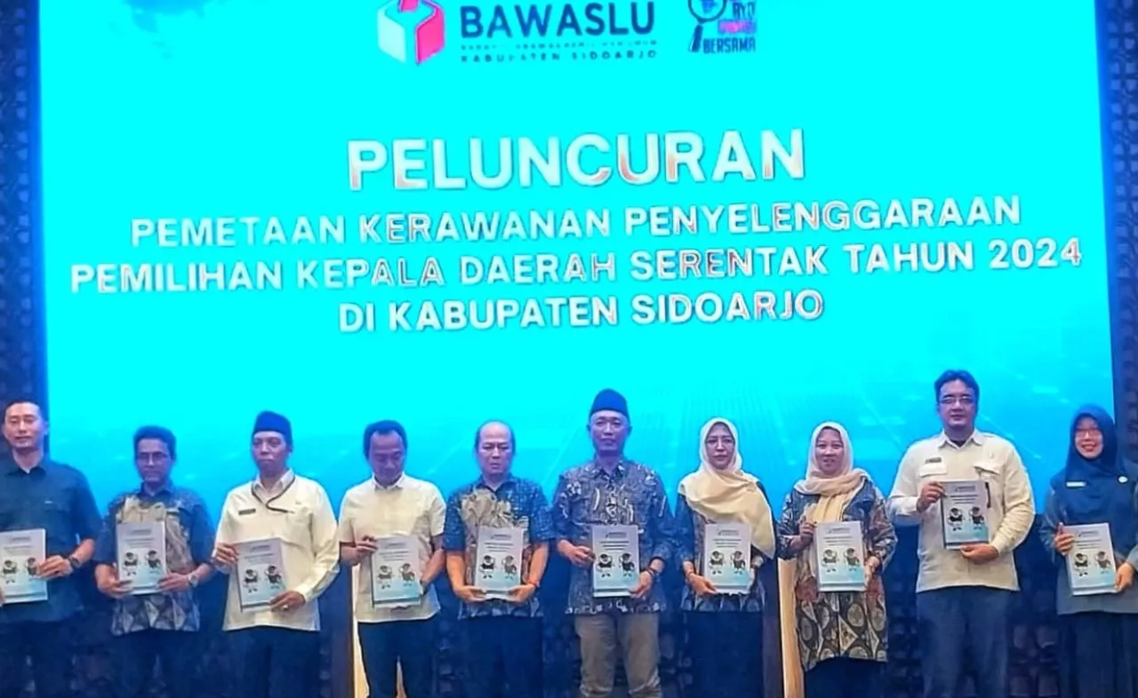 Mitigasi Kerawanan Sedini Mungkin, Bawaslu Sidoarjo Luncurkan Peta Kerawanan Pilkada 2024