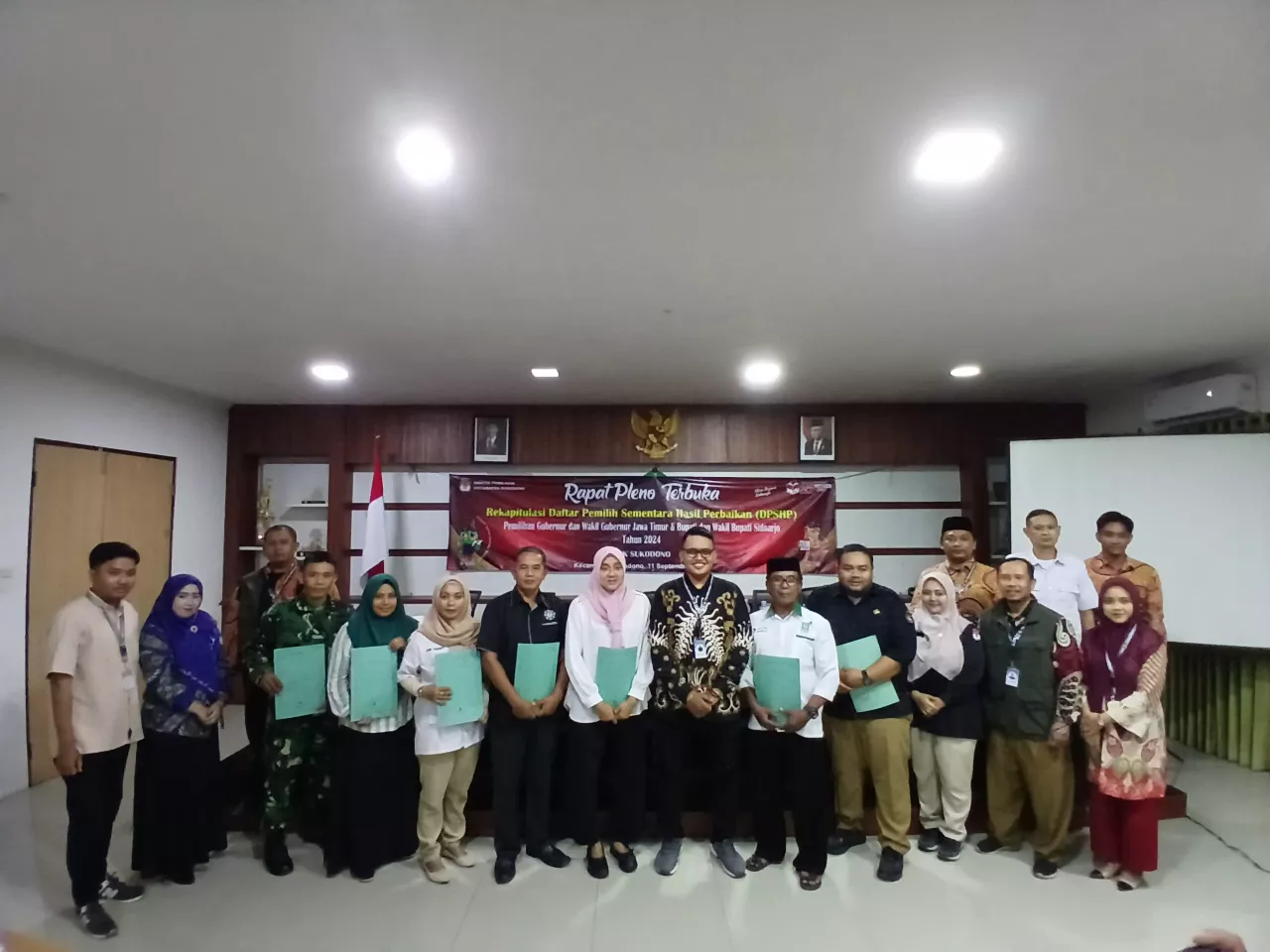 PPK Sukodono Gelar Rapat Pleno Terbuka Penetapan DPSHP Tingkat Kecamatan untuk Pilkada 2024
