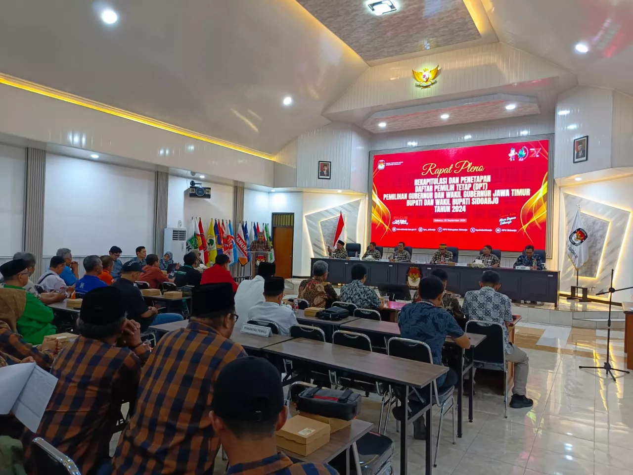  KPU Kabupaten Sidoarjo Tetapkan 1.479.539 DPT Untuk Pilkada Serentak Tahun 2024