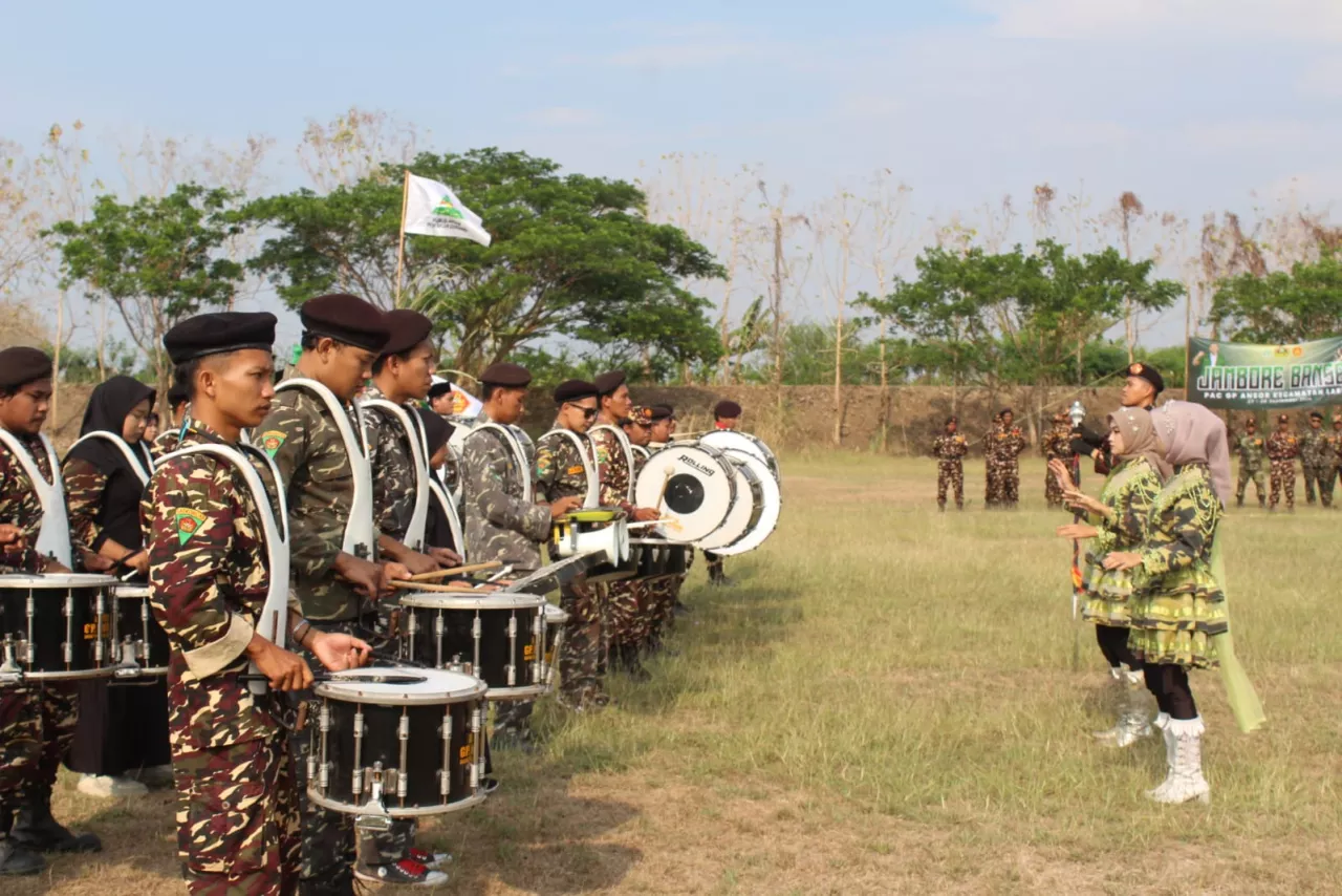 Ansor-Banser  Laren Lamongan Gelar Apel Kader dan Jambore Banser