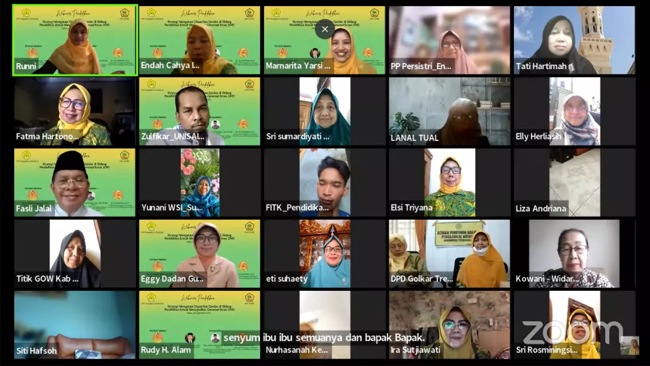 Webinar DPP Pengajian Al-Hidayah Tekankan Pentingnya Kesetaraan Gender di STEM
