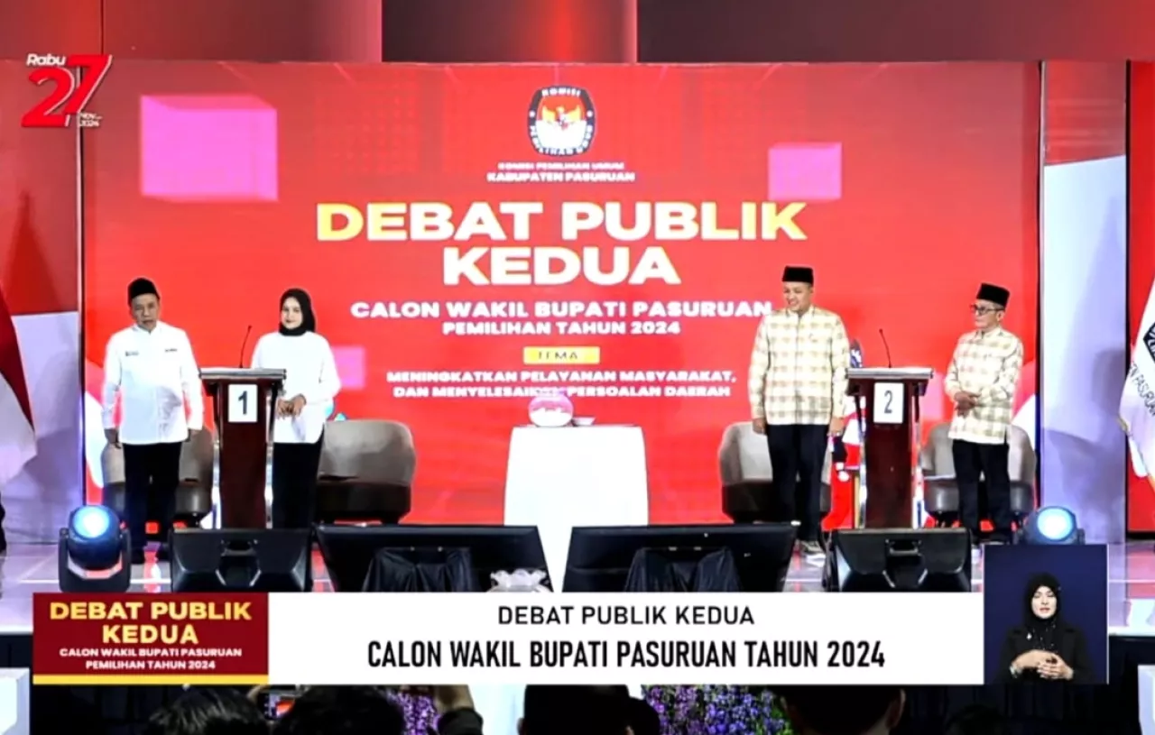 KPU Pasuruan Selenggarakan Debat Publik Kedua untuk Calon Wakil Bupati