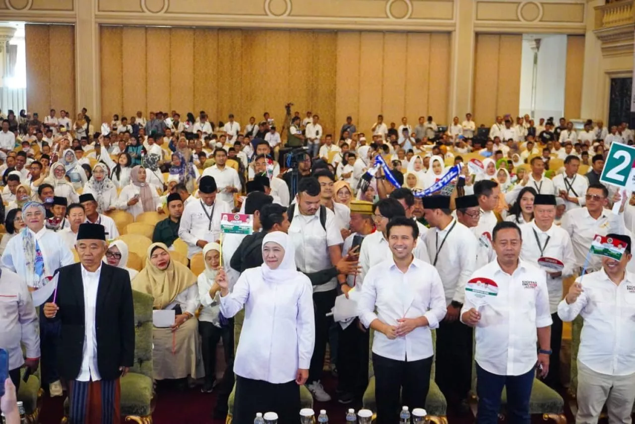Khofifah-Emil Kuatkan Barisan Pendukung: Optimis Menang di Pilgub Jatim 2024