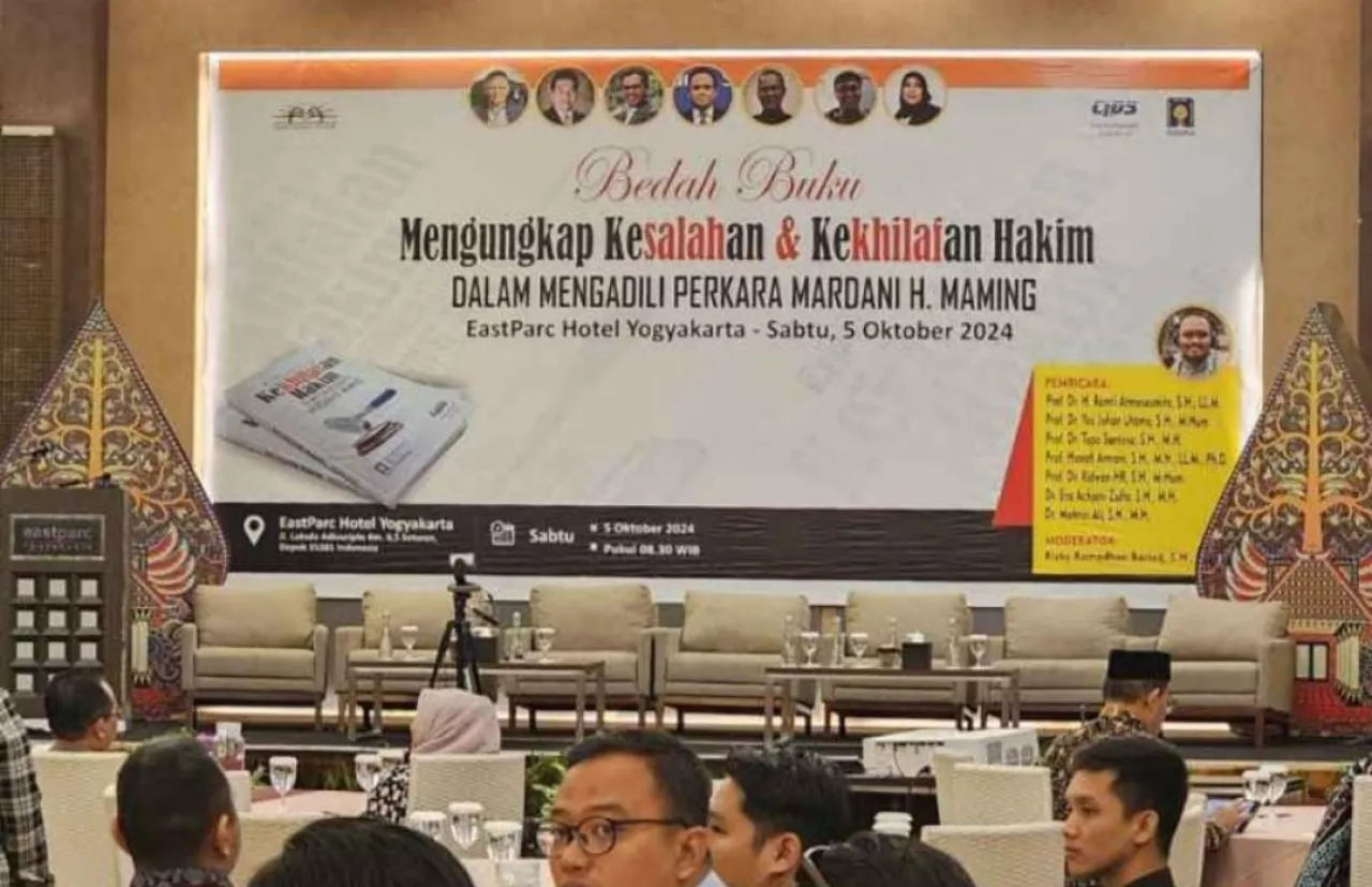 Bedah buku: Eksaminasi Perkara Mardani H. Maming, Pakar Hukum Sebut, SK Bupati Tidak Langgar UU Minerba