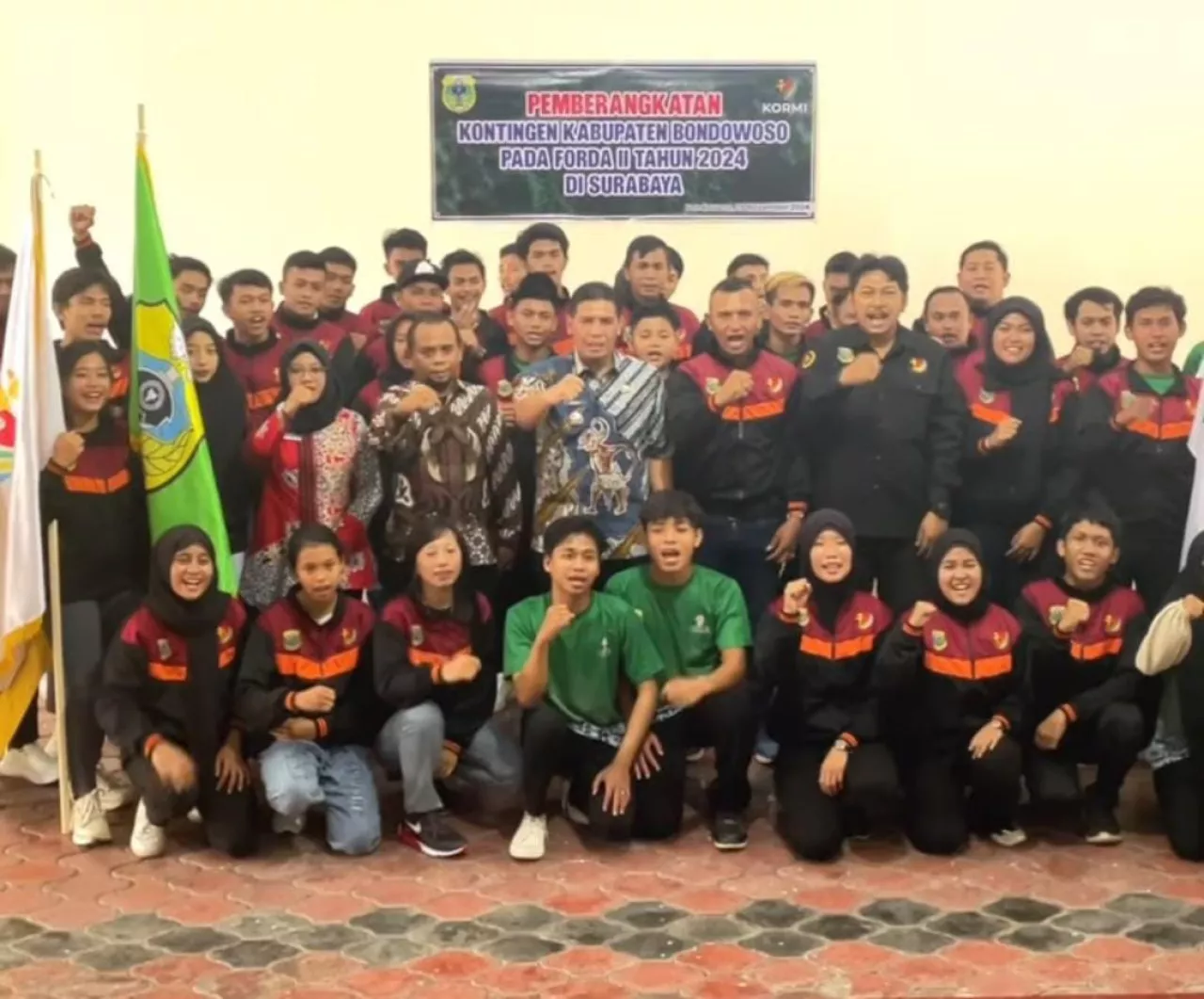 Pj Bupati Bondowoso Lepas 80 atlet KORMI  Untuk  Ikuti Ajang Forda II