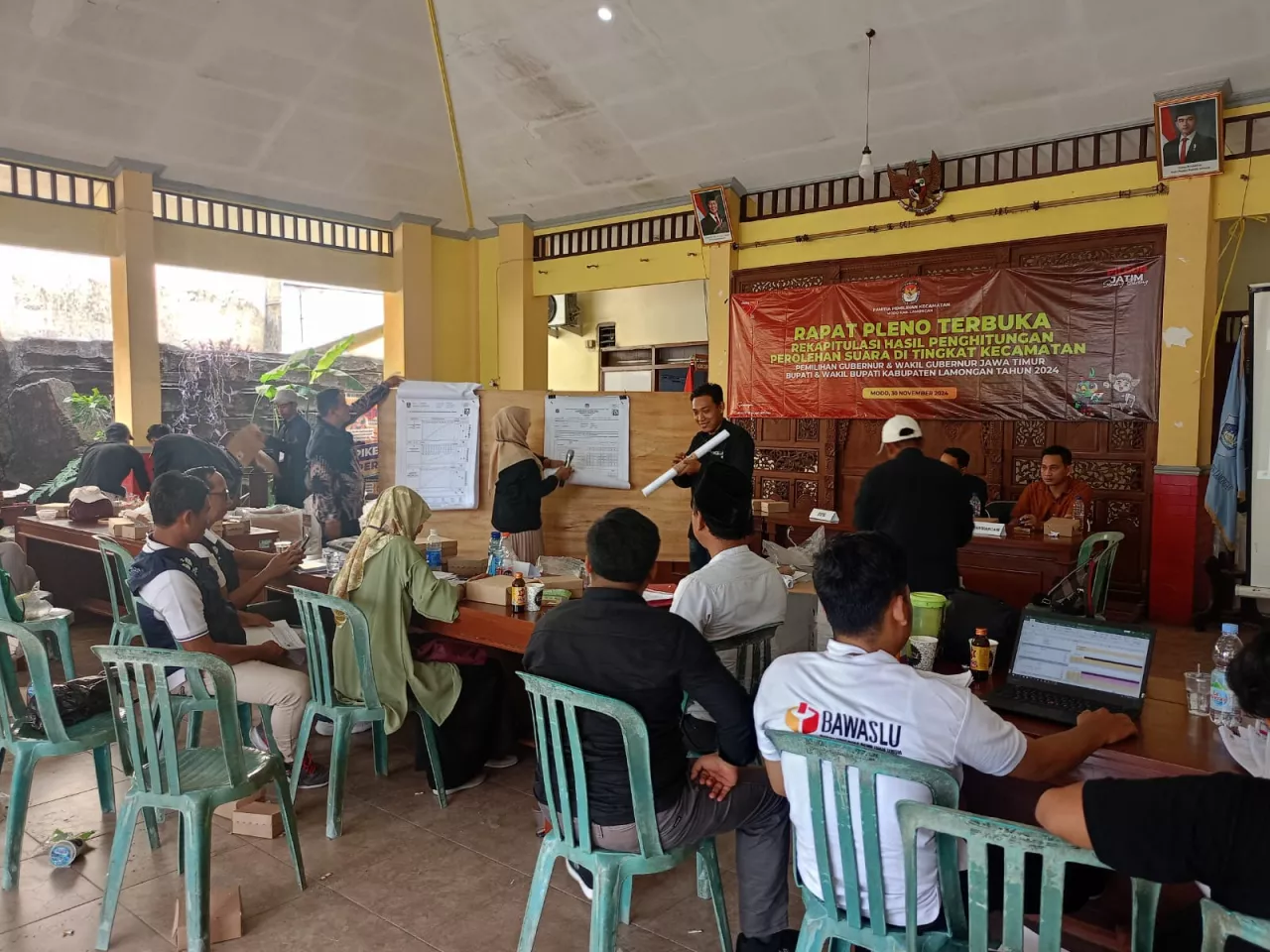 Tahapan Rekapitulasi Pilkada Lamongan Dimulai, 6 Kecamatan Selesai