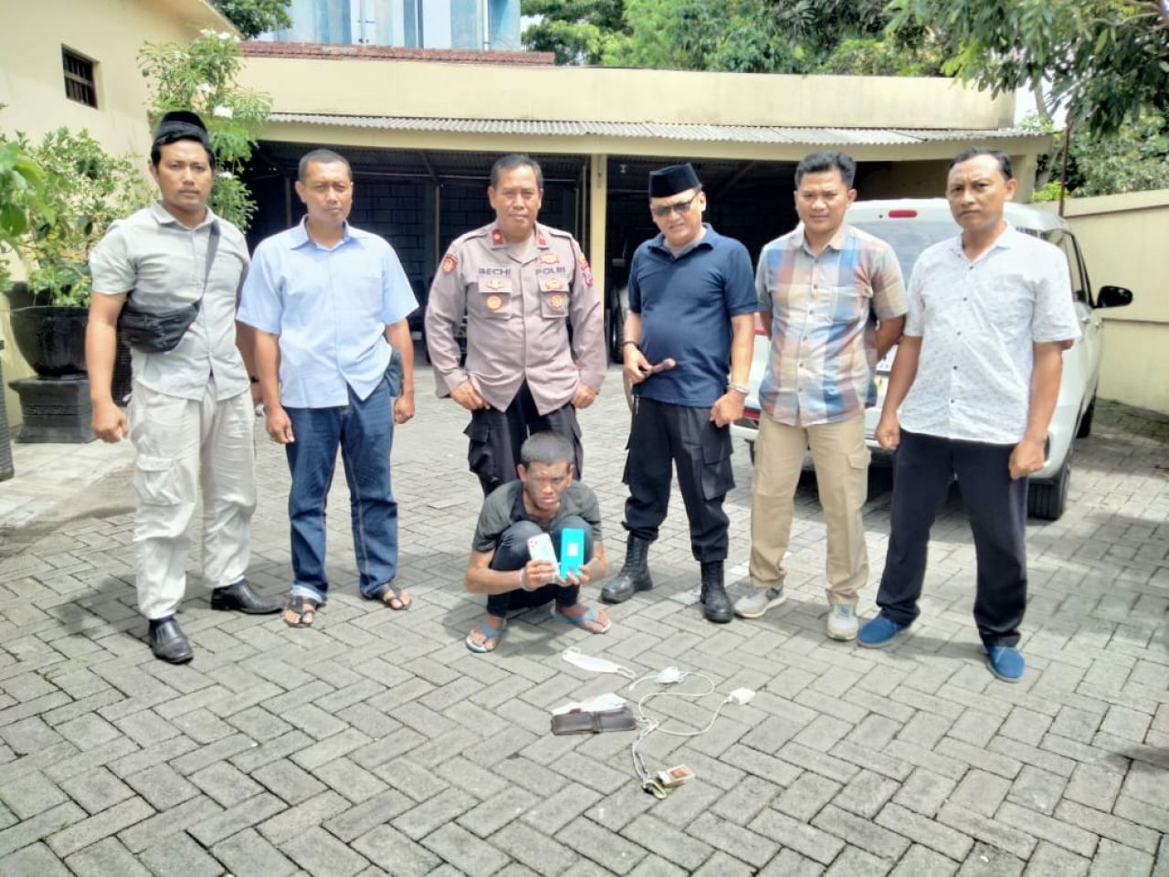 Lakukan Curat, Pemuda Bertato Ditangkap Polsek Sukorejo Polres Blitar Kota