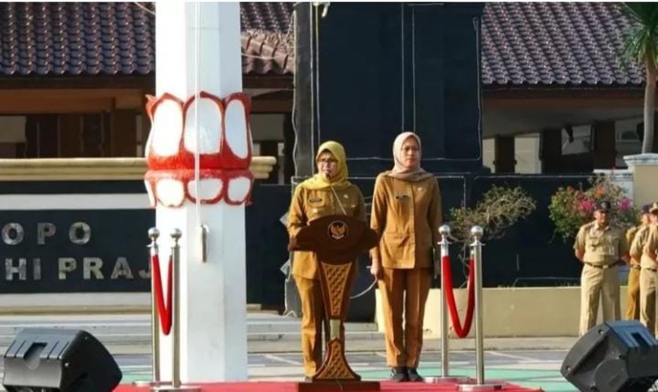 Awali Tahun 2024, Pemkab Blitar Gelar Apel Gabungan Seluruh ASN