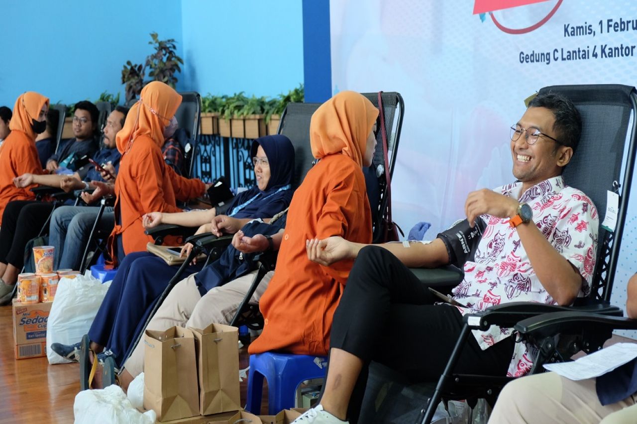 Peringati Bulan K3 Nasional, Pelindo Reg 3 Gelar Donor Darah