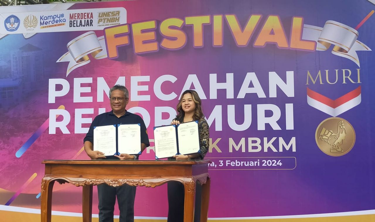 Hasilkan 1.302 Karya Produk MBKM, UNESA Pecahkan Rekor Muri 