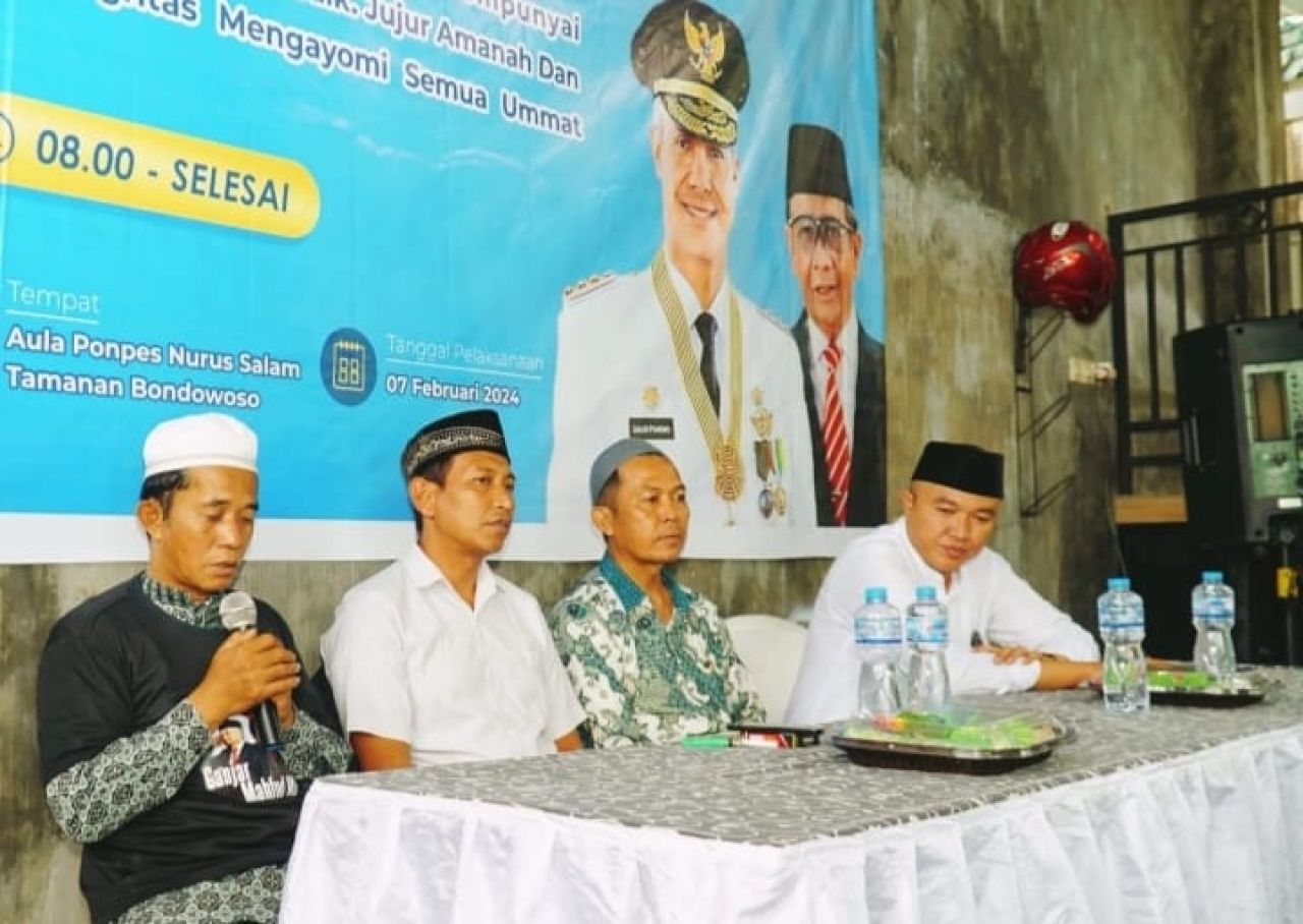Dukung Ganjar - Mahfud, Forum Santri dan Ulama' Jatim Gelar Dialog Kebangsaan di Ponpes Nurul Khulus