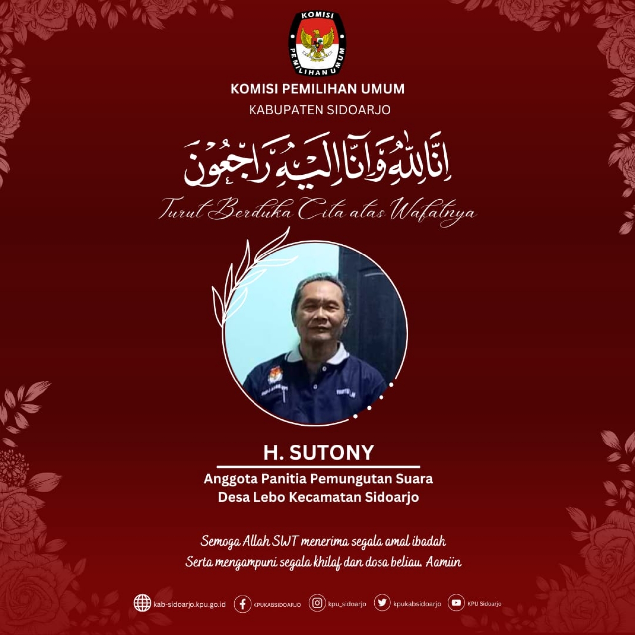 Kabar Duka PPS Desa Lebo Sidoarjo Meninggal Diduga Kecapekan 