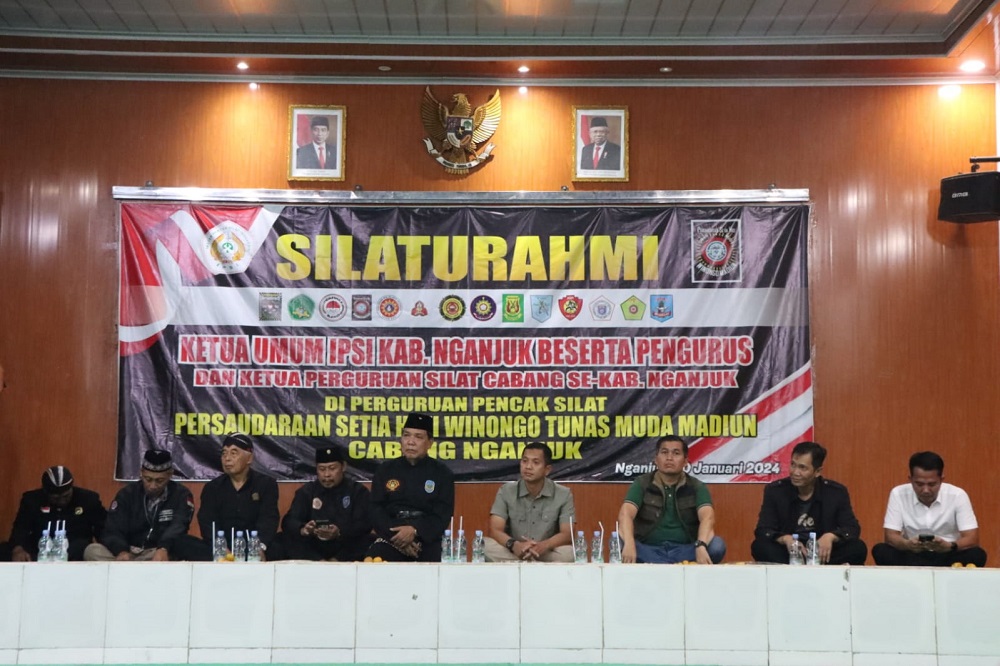 Jelang Pemilu Kapolres Nganjuk Ajak Perguruan Silat Jaga Ketertiban dan Soliditas